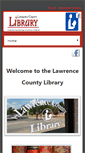 Mobile Screenshot of lawrencecountylibrary.com